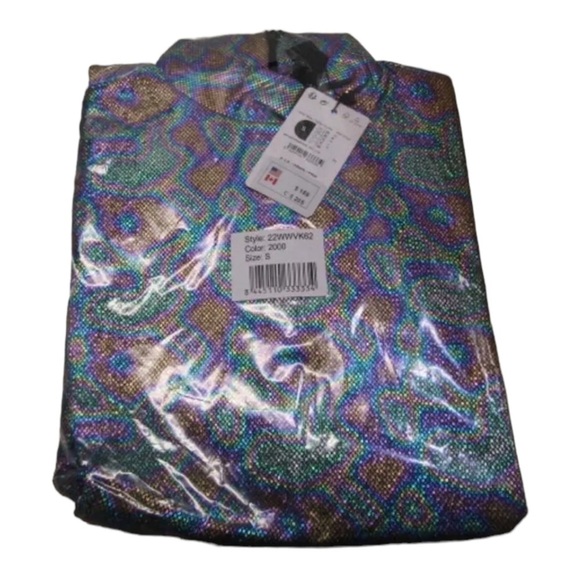 NWT DESIGUAL Metallic Snake Print Long Sleeve Cutout Mini Dress Small - Picture 10 of 11